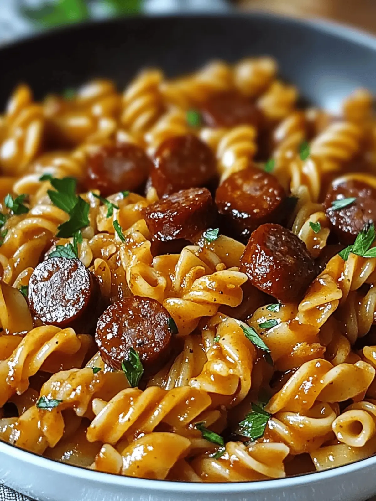 Honey BBQ Sausage & Pasta
