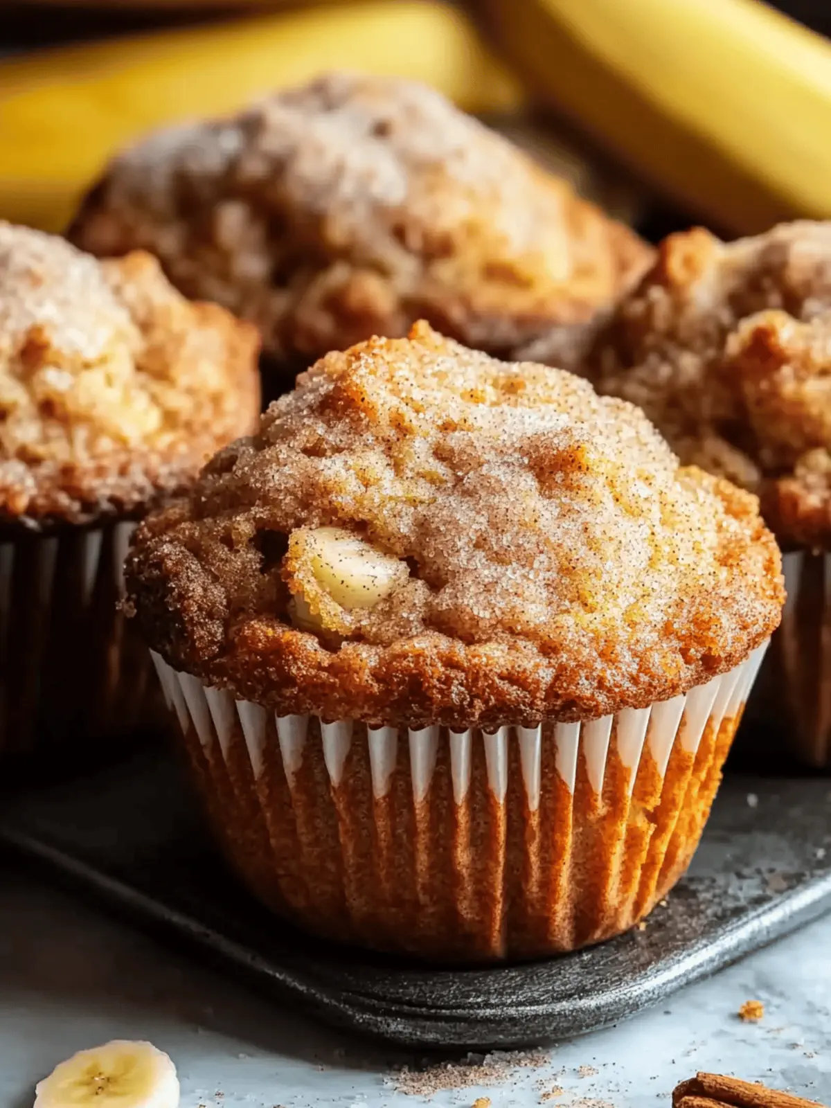 Cinnamon Banana Bread Muffins