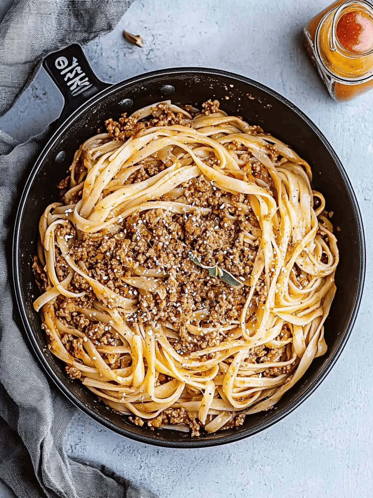 Mongolian Ground Beef Noodles