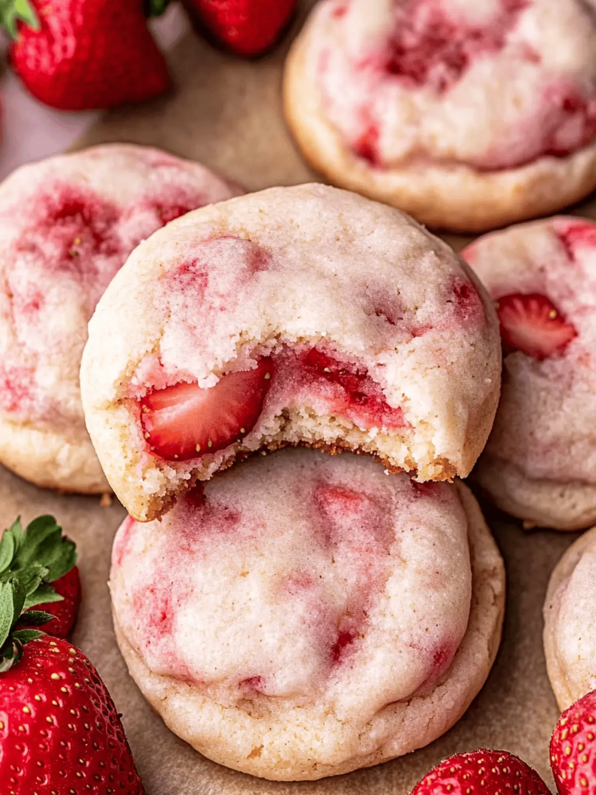Strawberry Cheesecake Cookies