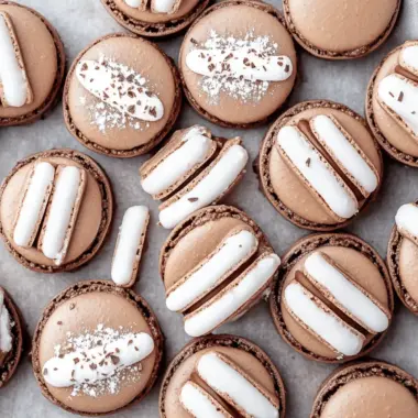 Hot Chocolate Macarons