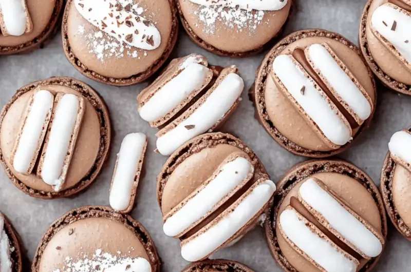 Hot Chocolate Macarons