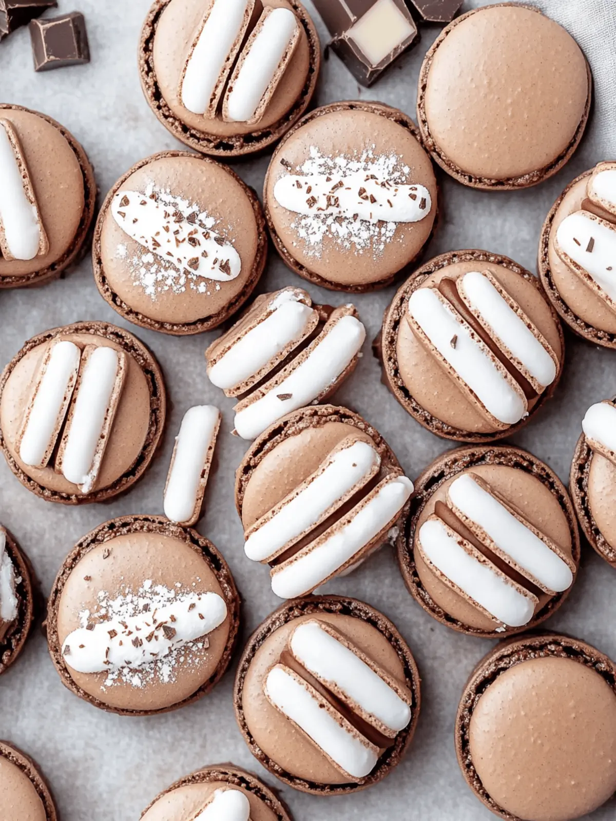 Hot Chocolate Macarons