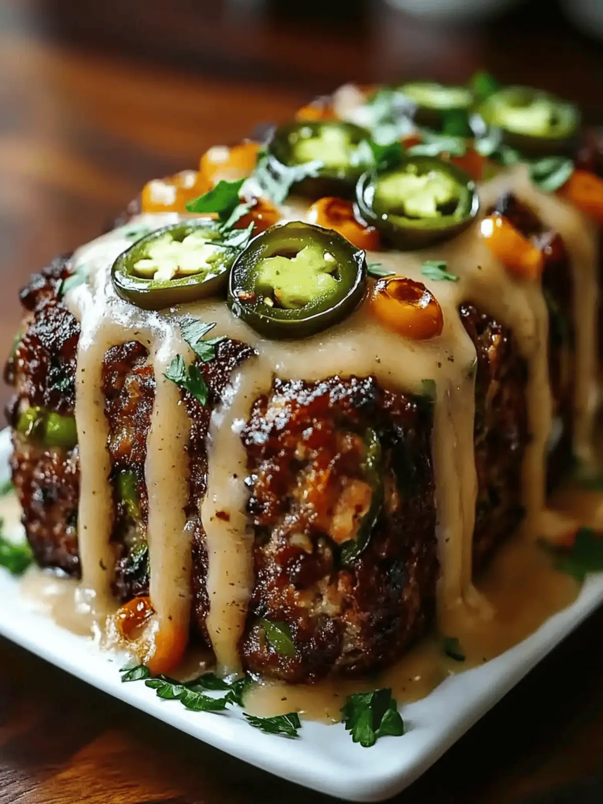 Smoky Jalapeño Popper Meatloaf