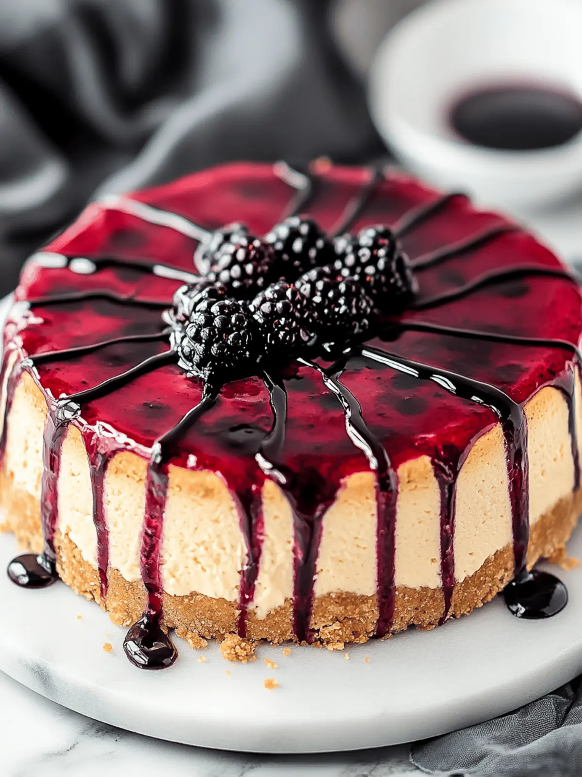 Bloody Berry Cheesecake