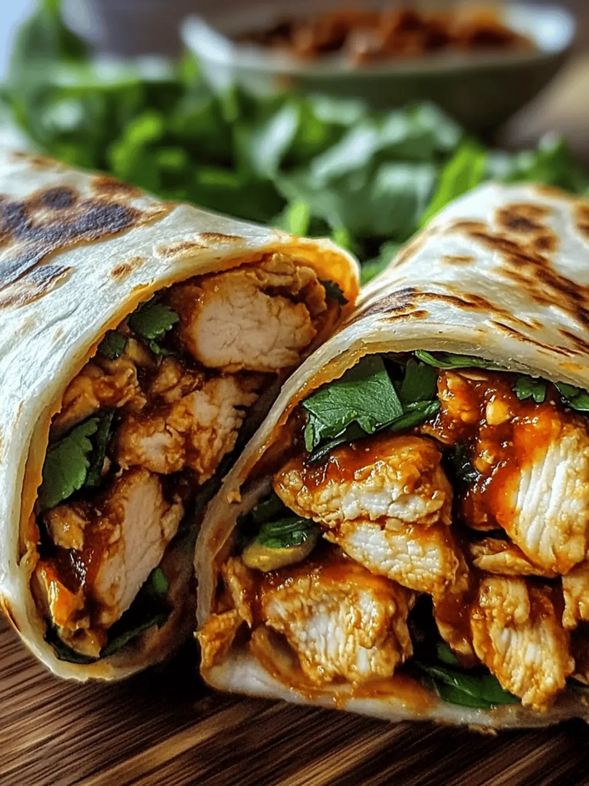 Sweet Chili Chicken Wraps
