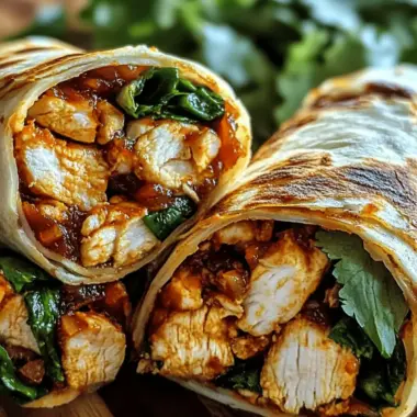 Sweet Chili Chicken Wraps
