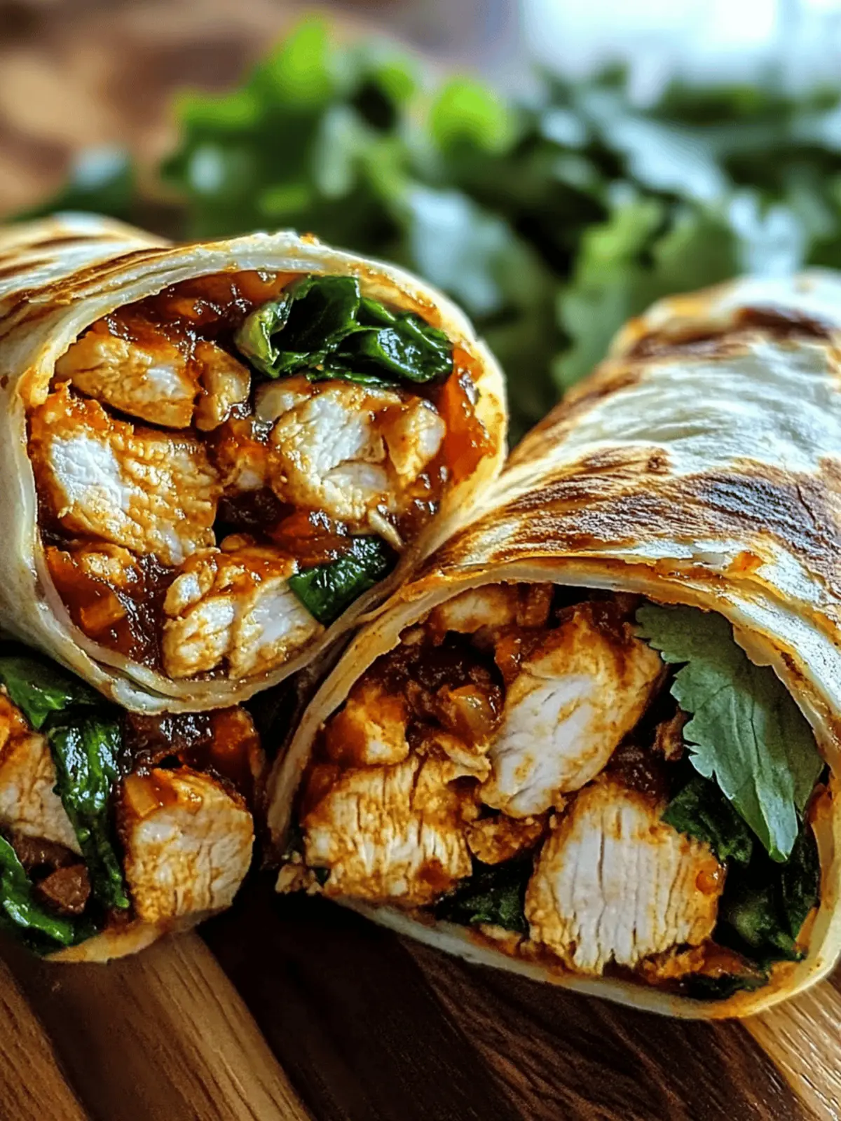 Sweet Chili Chicken Wraps