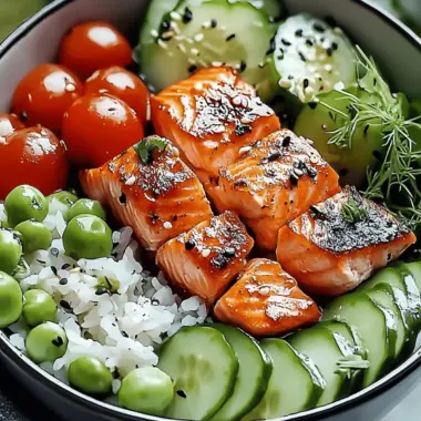 Mediterranean Salmon Bowl