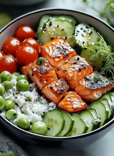 Mediterranean Salmon Bowl