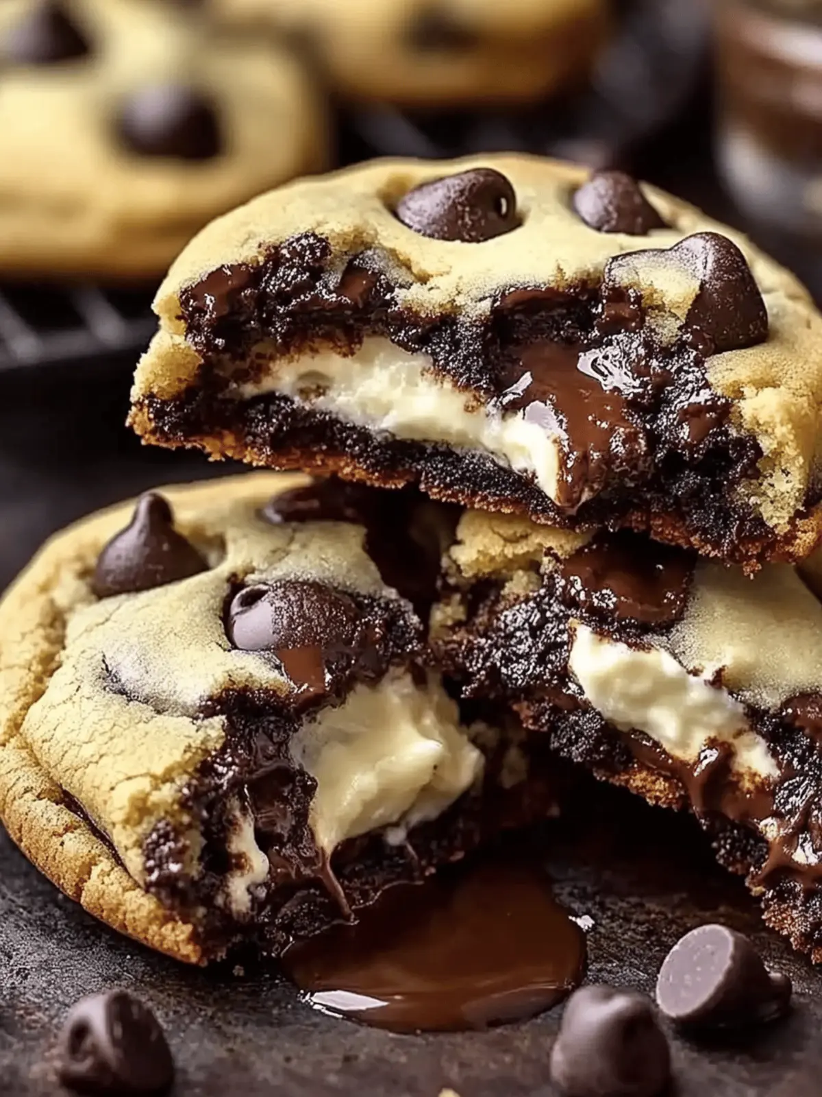 Cheesecake Stuffed Chocolate Chip Cookies