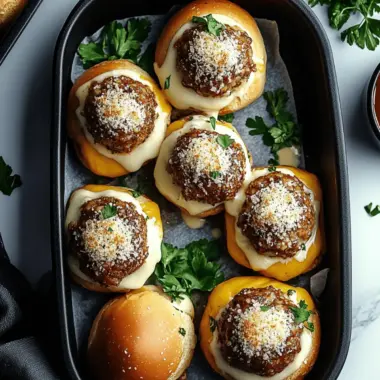 Garlic Parmesan Cheeseburger Bombs