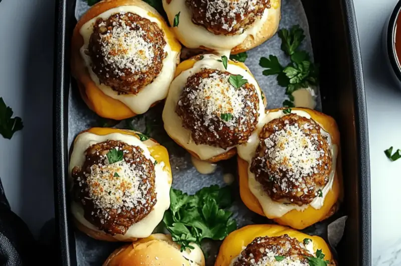 Garlic Parmesan Cheeseburger Bombs