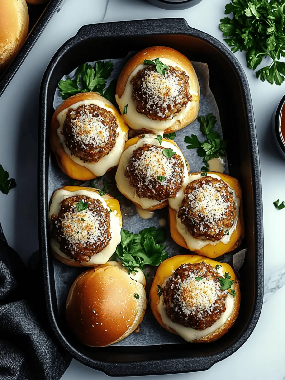 Garlic Parmesan Cheeseburger Bombs