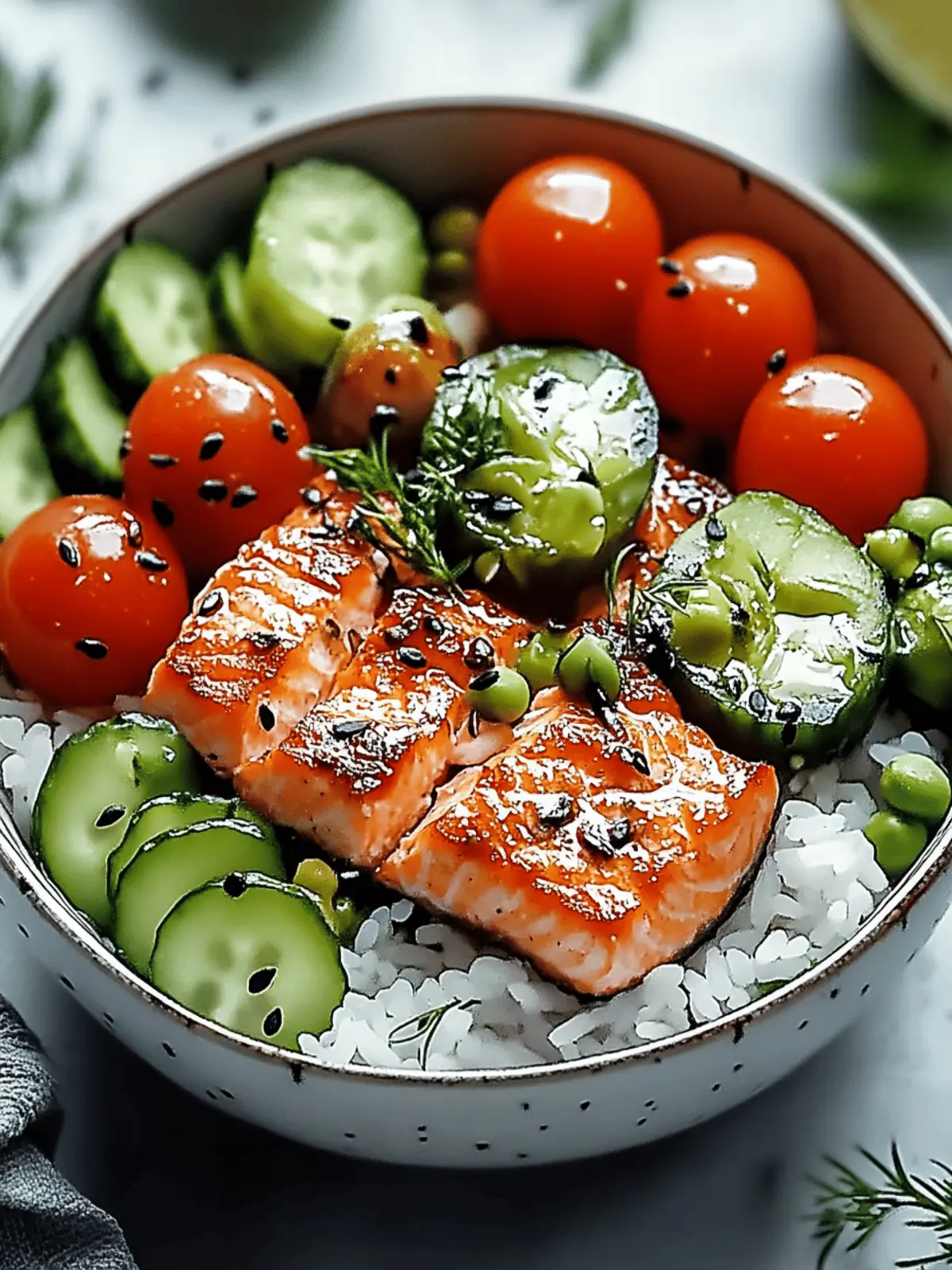 Mediterranean Salmon Bowl