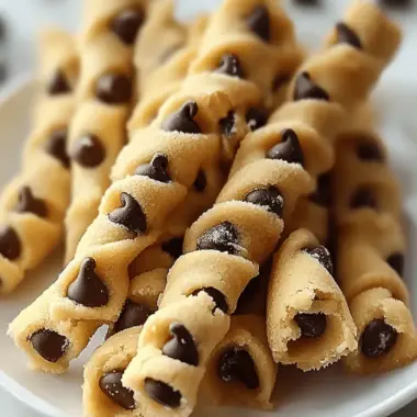 Chocolate Chip Cookie Dough Twists