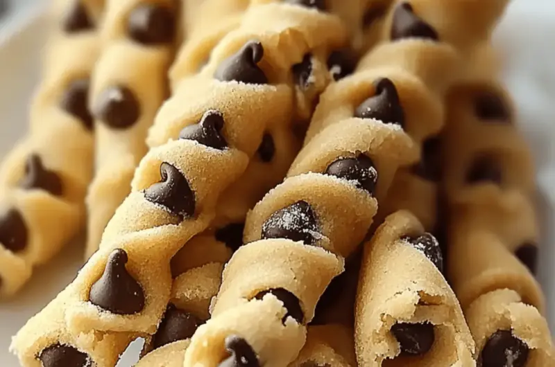 Chocolate Chip Cookie Dough Twists