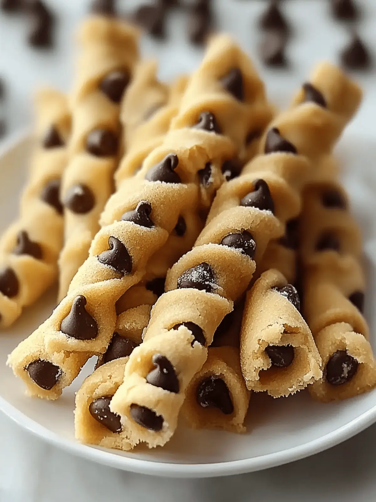 Chocolate Chip Cookie Dough Twists