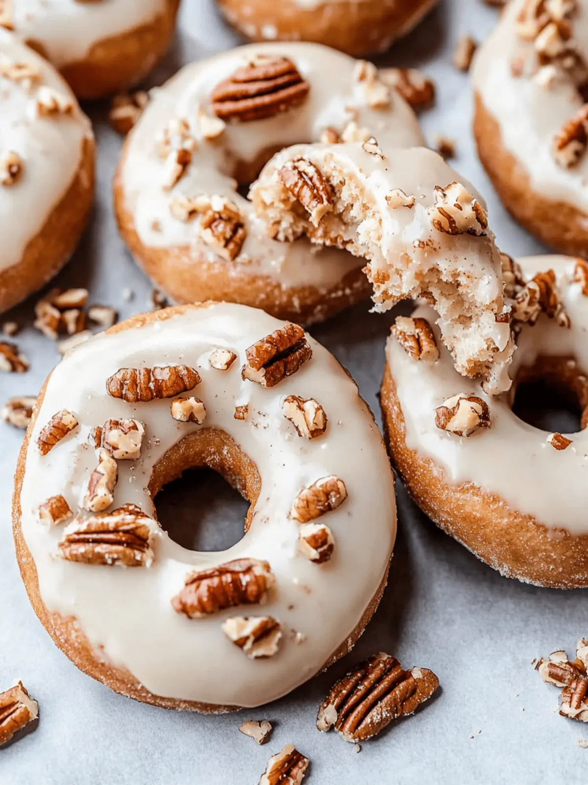 Brown Butter Maple Pecan Donuts