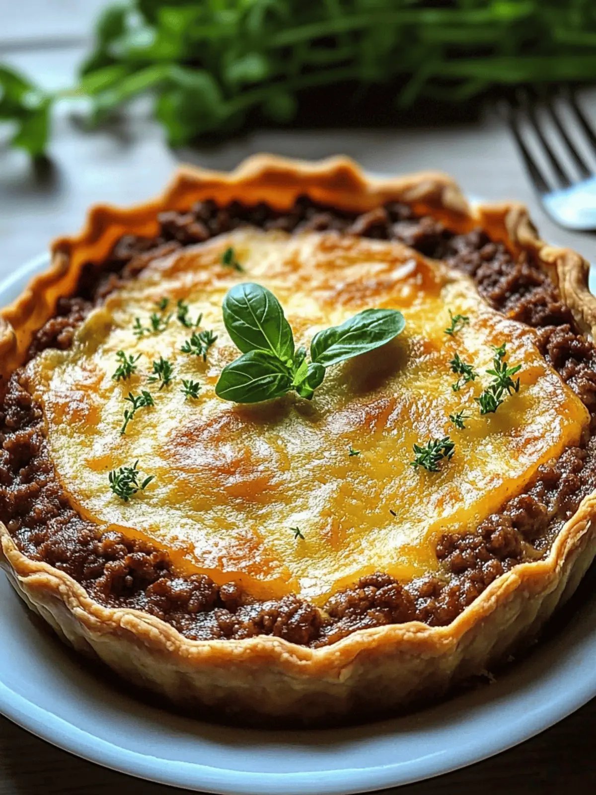 Keto Ground Beef Pie