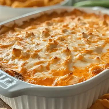 High Protein Buffalo Chicken Dip