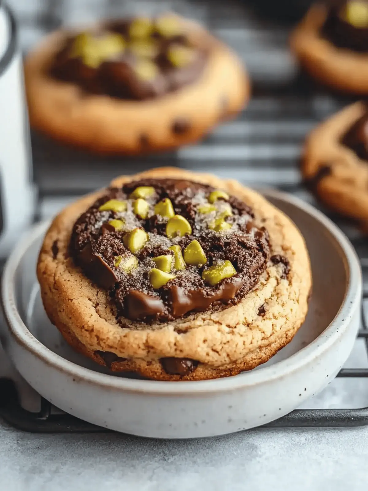 Dubai Chocolate Chip Cookies