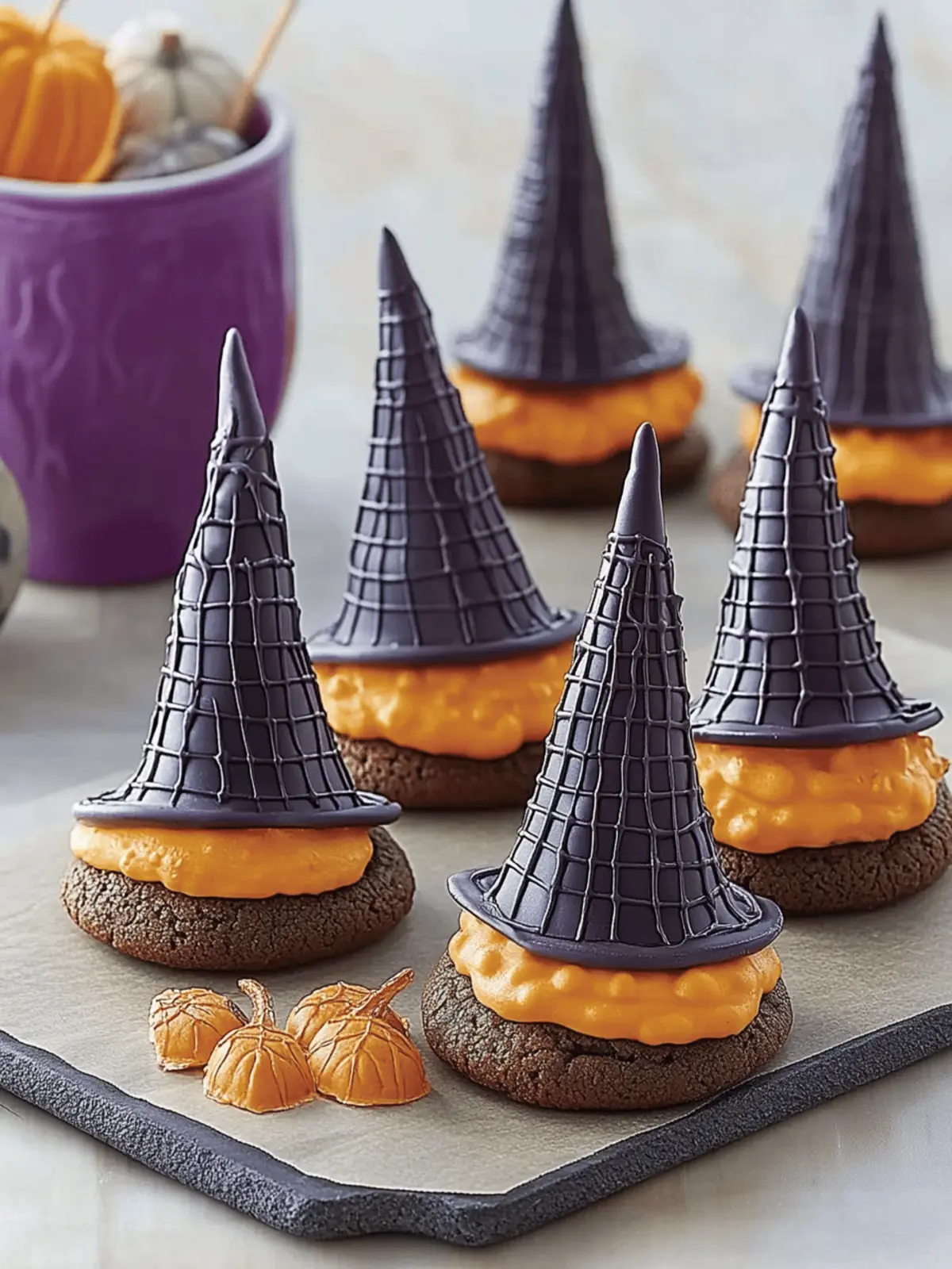 Halloween Witch Hat Cookies