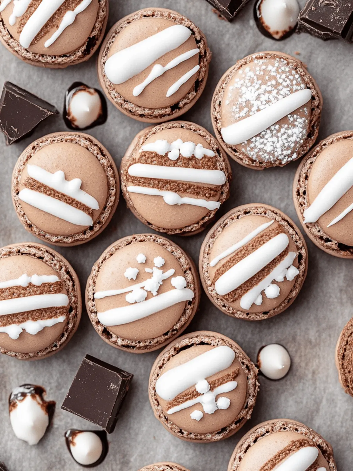 Hot Chocolate Macarons