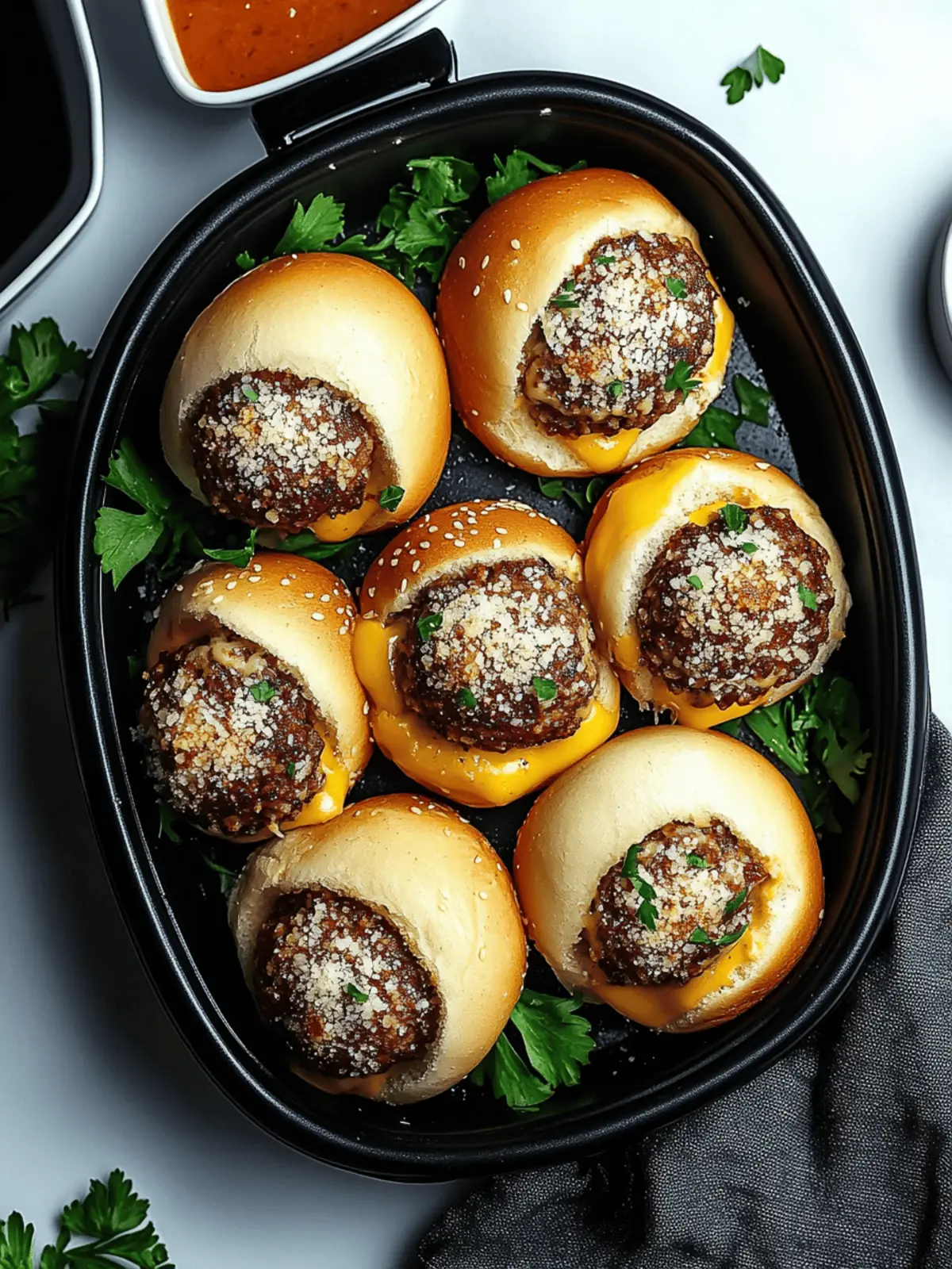 Garlic Parmesan Cheeseburger Bombs