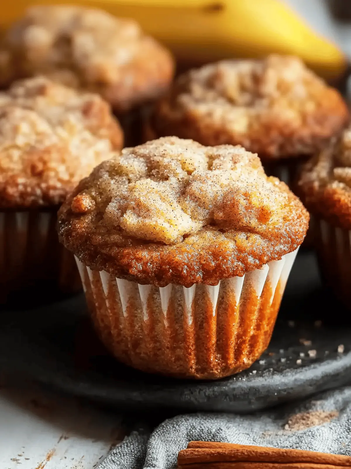 Cinnamon Banana Bread Muffins