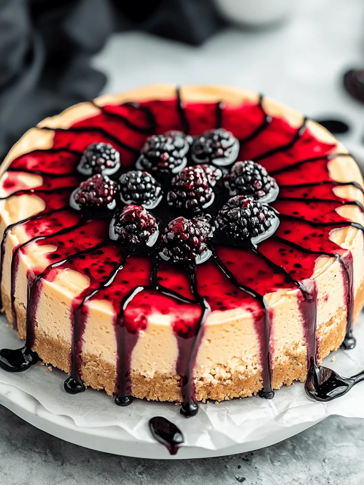 Bloody Berry Cheesecake