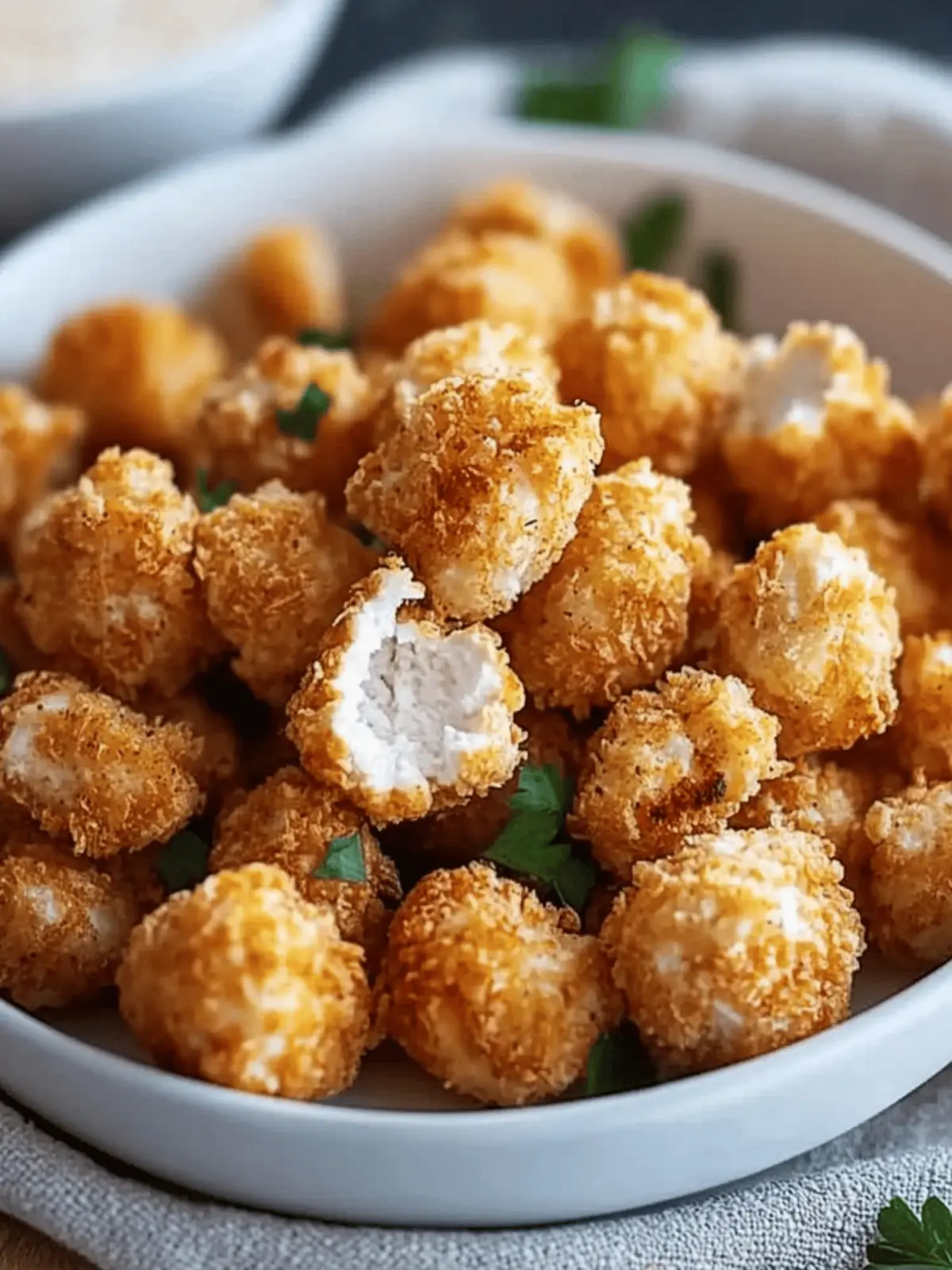 Crispy Air Fryer Popcorn Chicken