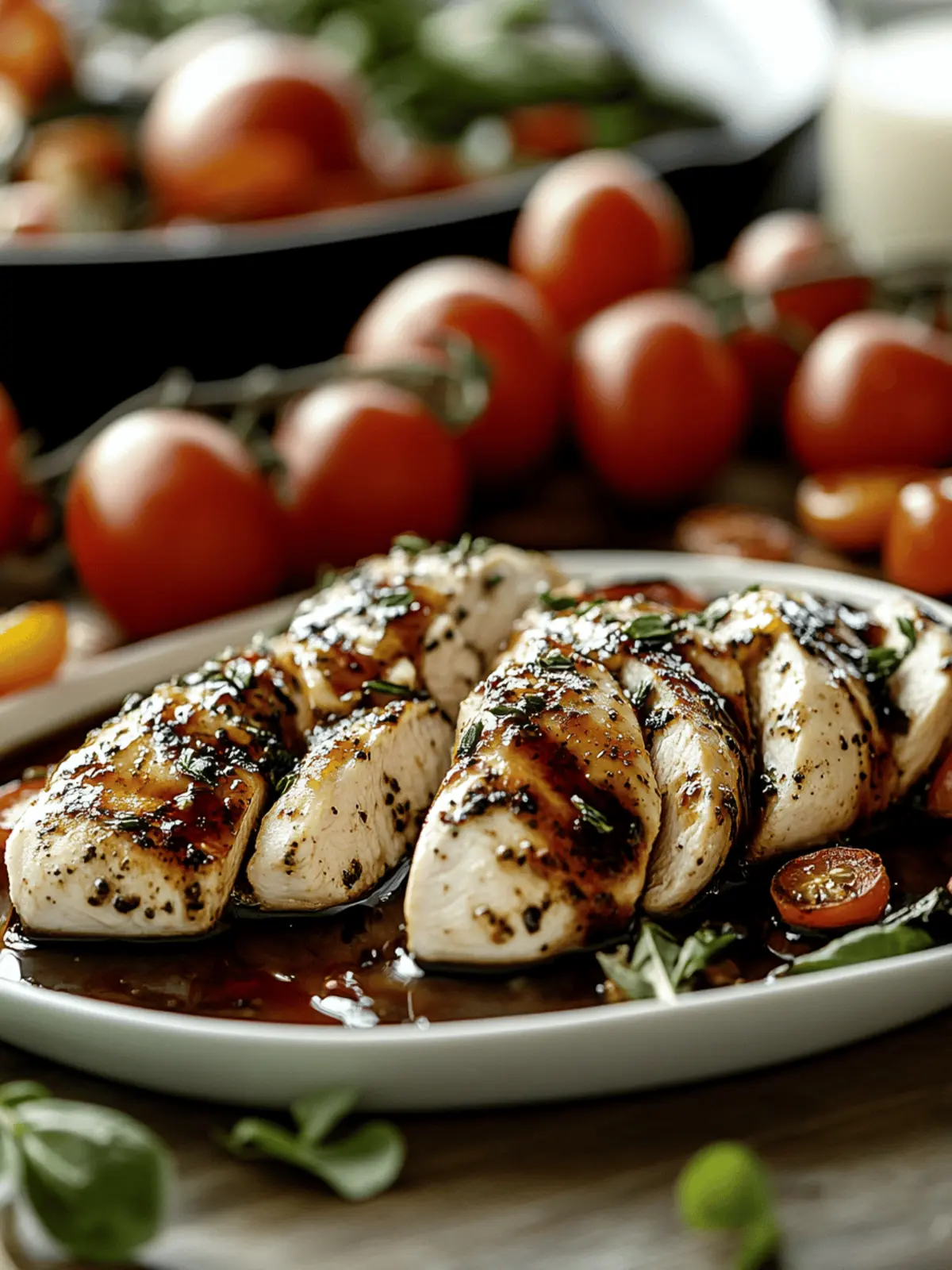 One Pan Balsamic Chicken and Veggies