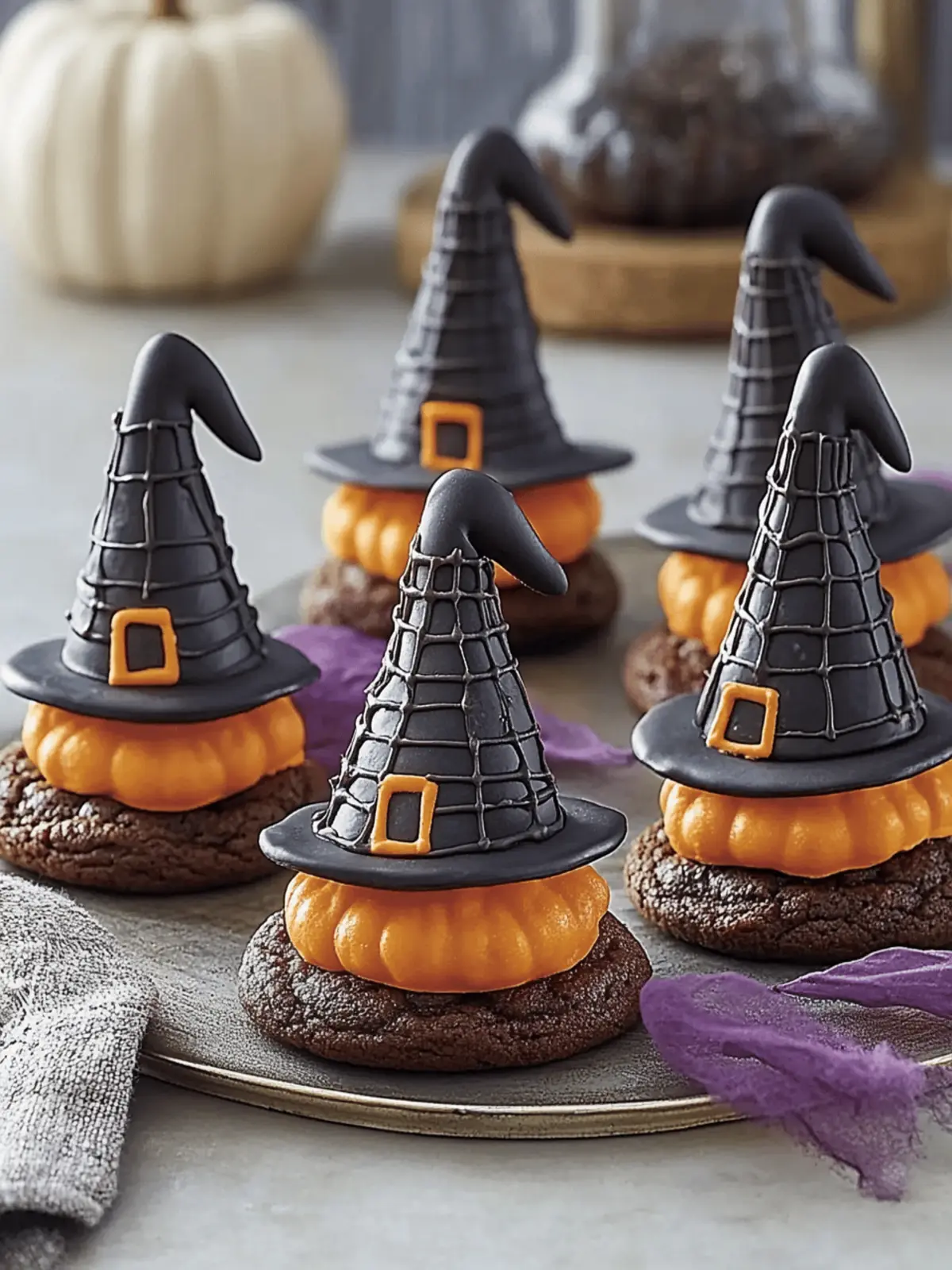 Halloween Witch Hat Cookies