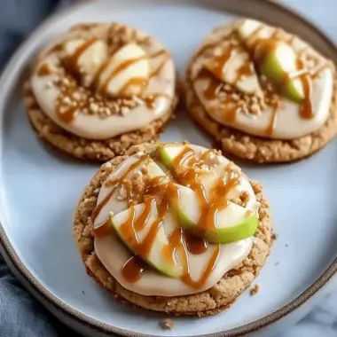 Crumbl Caramel Apple Cookies