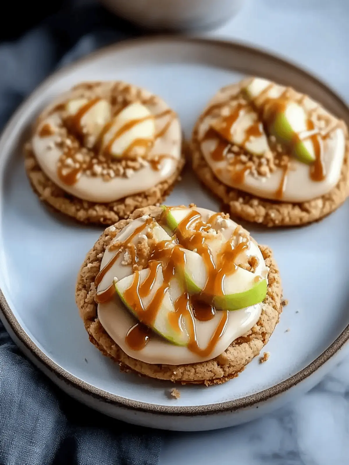 Crumbl Caramel Apple Cookies