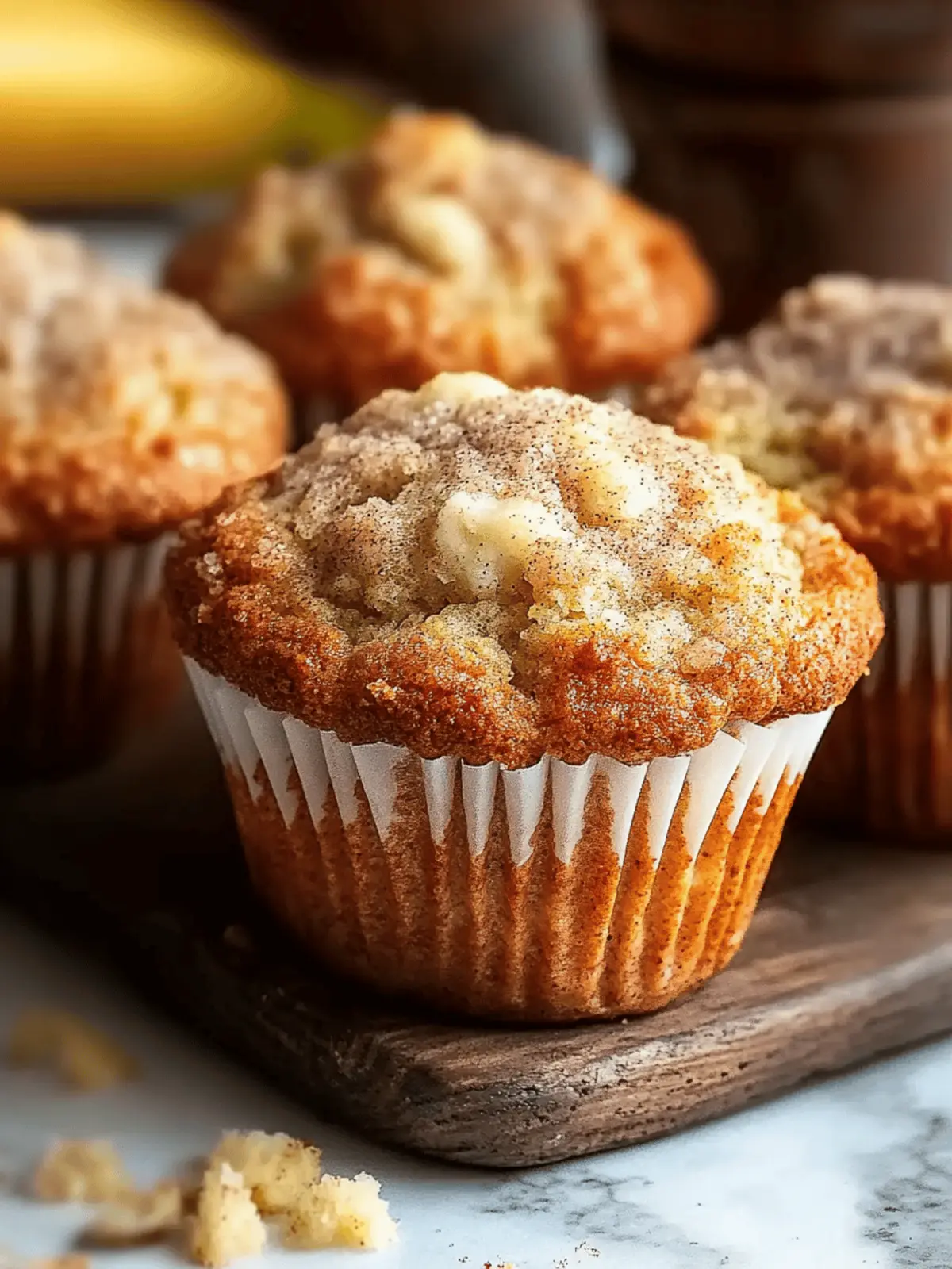 Cinnamon Banana Bread Muffins