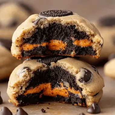 Oreo Stuffed Chocolate Chip Cookies