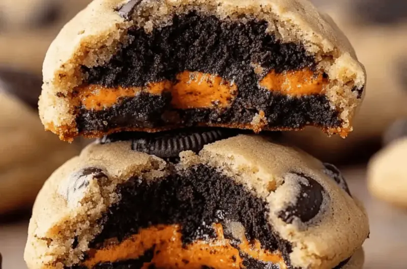 Oreo Stuffed Chocolate Chip Cookies