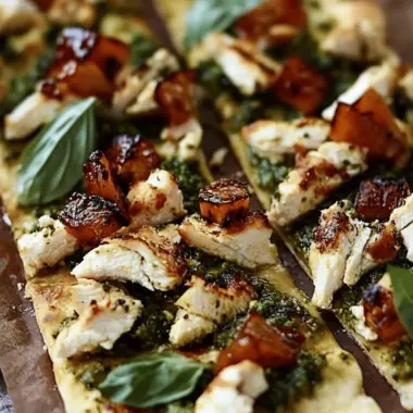 Pesto Chicken Flatbread