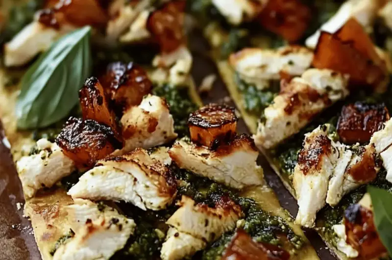 Pesto Chicken Flatbread