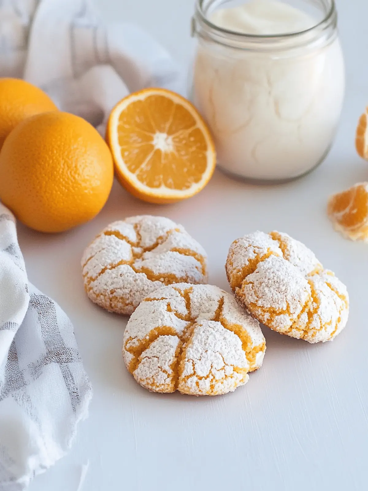 Orange Crinkle Cookies