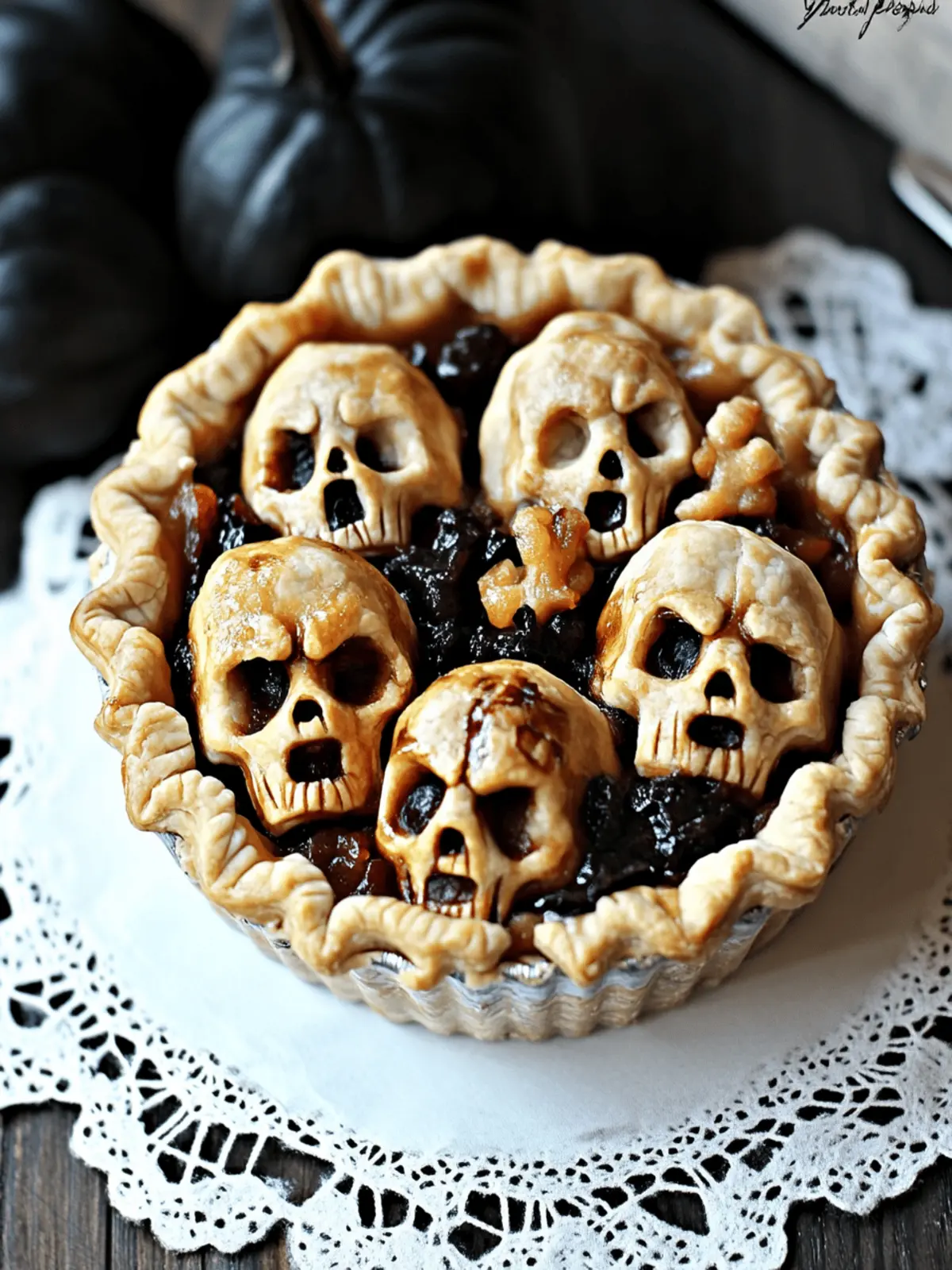 Halloween Shrunken Heads Pie