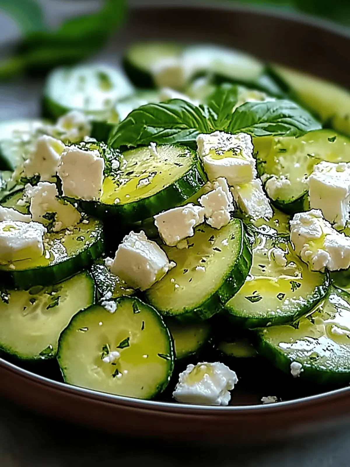 Cucumber feta salad