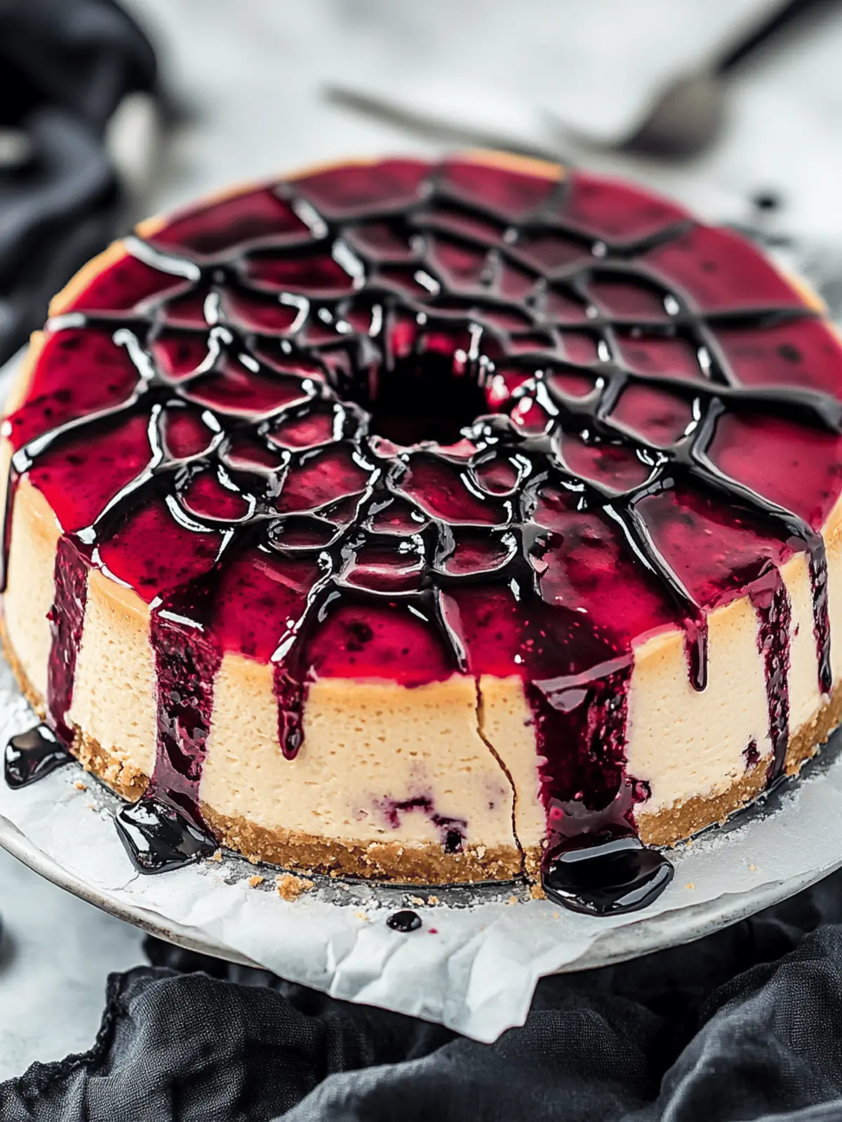 Bloody Berry Cheesecake