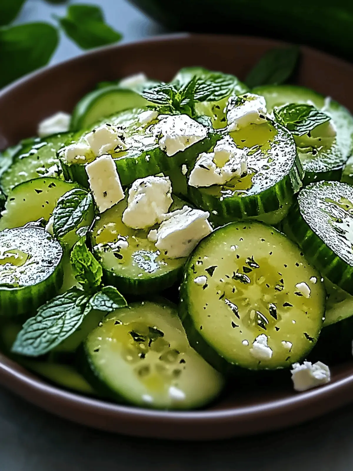 Cucumber feta salad