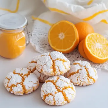 Orange Crinkle Cookies