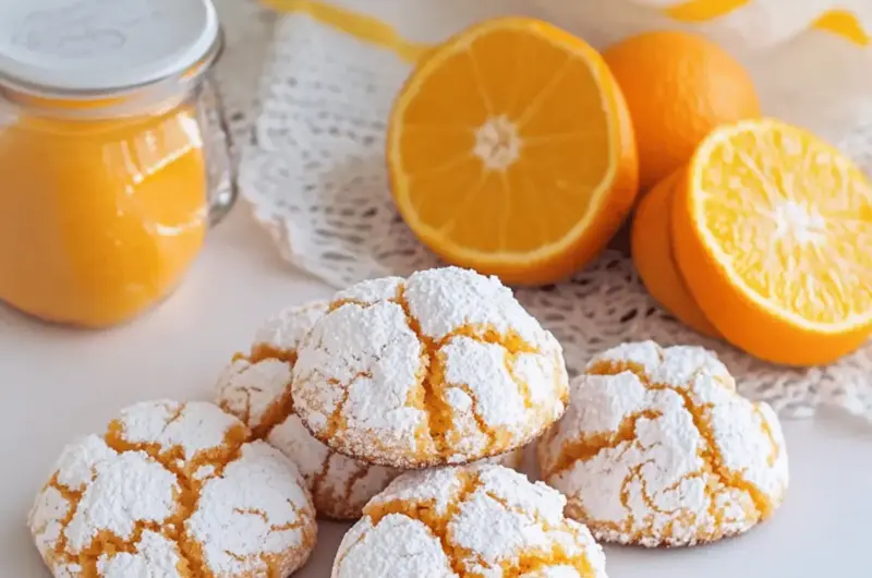 Orange Crinkle Cookies