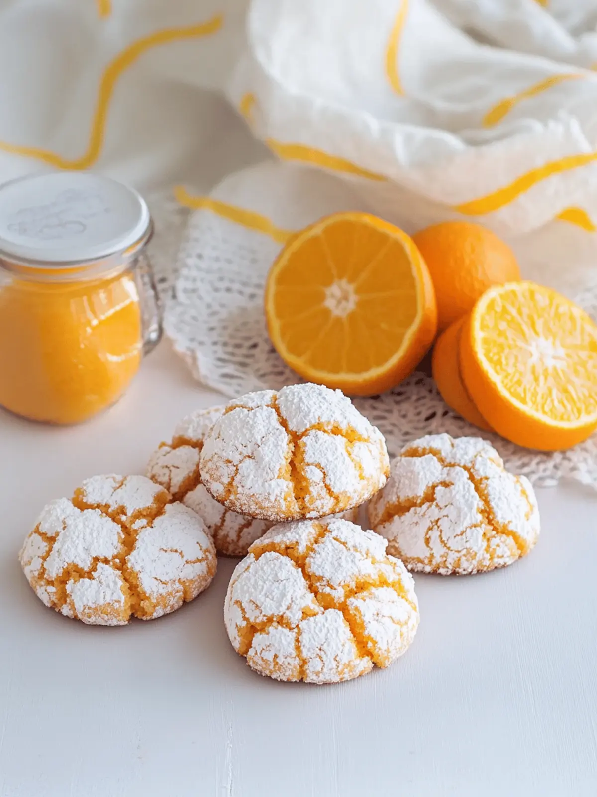 Orange Crinkle Cookies