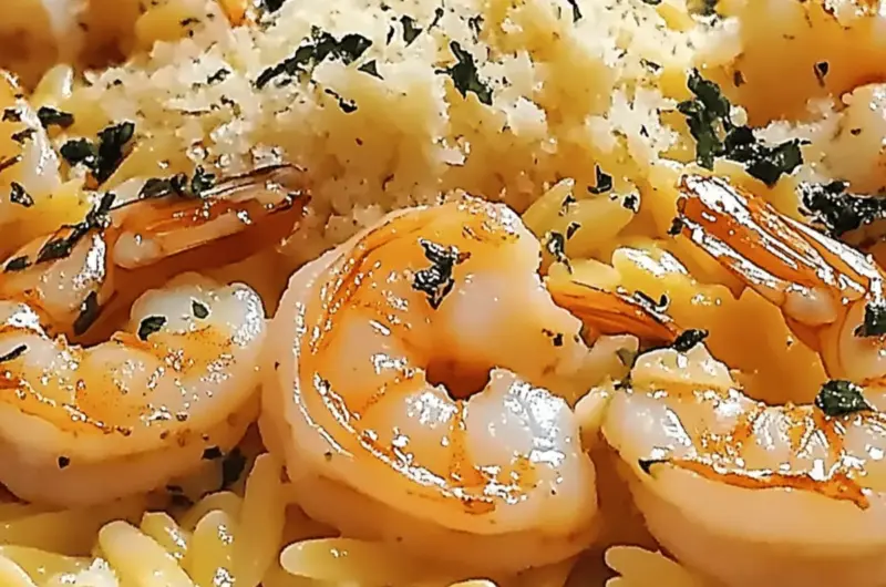 Parmesan Orzo with Shrimp